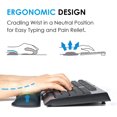 thumbnail image 4 of New Wrist Rest Mocome Pad Memory Foam Superfine Fibre Wrist Rest Pad Ergonomic Mocomepad for Typist Office Gaming PC Laptop, 4 of 6