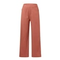 thumbnail image 5 of DuoJiaJ Twill Cropped Wide Leg Pant Plus Size Wide Leg Petite Crop Trousers Stretch Capri Jeans Ankle Denim Pants Women Women’s Linen Casual Pants for Summer, 5 of 5