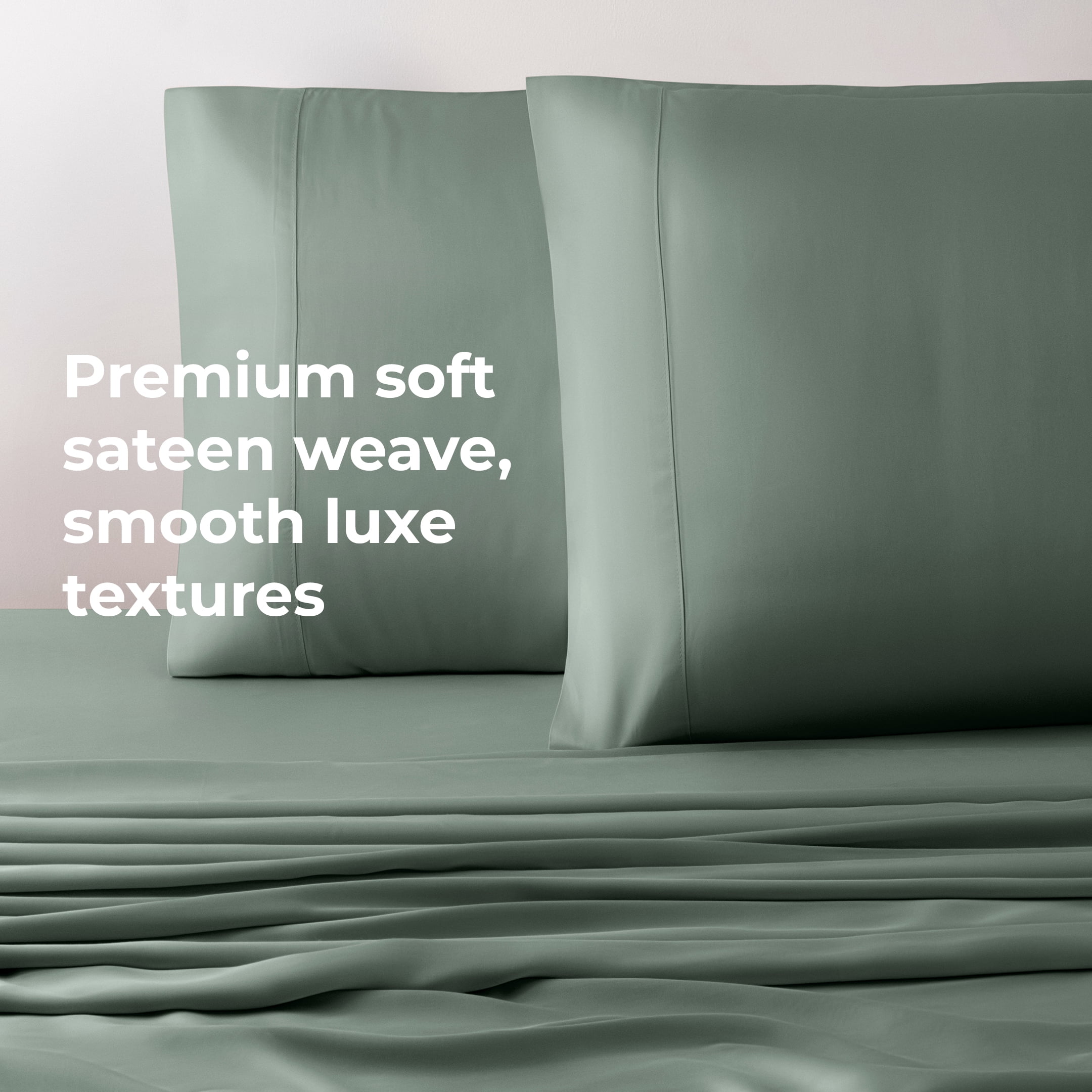 Cariloha Resort Bamboo Viscose 4-Piece Bed Sheet Set - Cooling, Odor-Resistant, Sustainable, Hypoallergenic, Soft and Durable - Flat and Fitted Sheets and Two Pillowcases - Queen - Ocean Mist