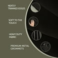 thumbnail image 2 of Heavy Duty Drapery Panel - 52" x 96" 1 Panel - Dark Grey, 2 of 4