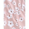 thumbnail image 5 of Toddler Baby Girl Summer Outfit Floral Romper Tie-Up Strap Halter Jumpsuit Infant Summer Sling One Piece Bodysuit, 5 of 7