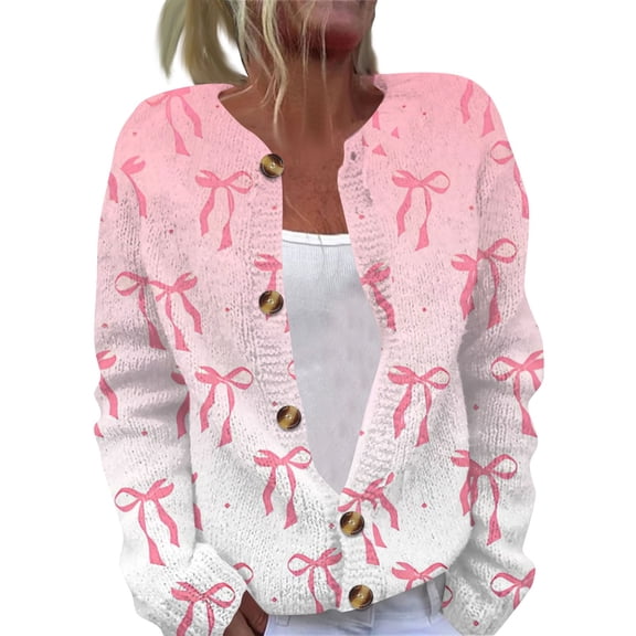 Valentine's Day Long 3/4 Sleeve Cardigans for Women Sprint Cardigans for Women Lightweight Open Front Shrug Cardigan Love Heart print Dressy Draped Floral Cardigan