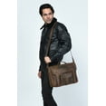 thumbnail image 4 of Men's Leather Jacket with Genuine Fur Collar, 4 of 7