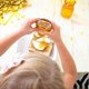 thumbnail image 4 of 2pcs Honey Bear Cup Squeezable Therapy And Special Needs Assistive Drink Container, Spill Leak Resistant Lid, 4 of 5