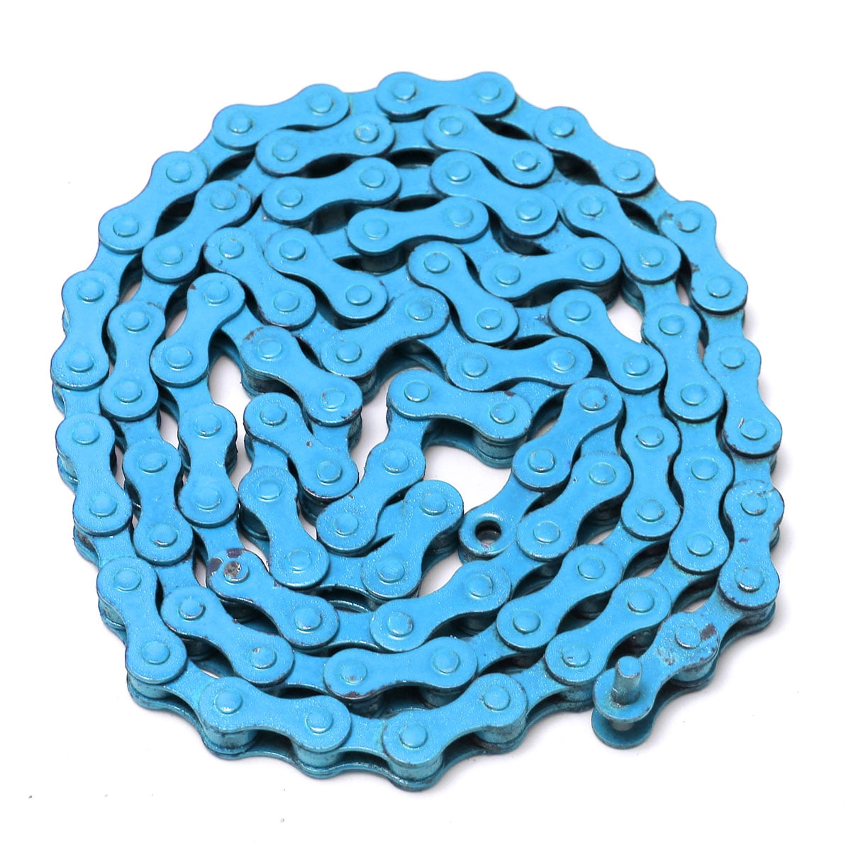 blue mountain bike chain