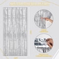 thumbnail image 3 of Cortinas de malla plateadas DECOCKRAT con estampado de flecos, 3 x 1 x 2,5 m, 3 of 6