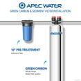 thumbnail image 4 of APEC GREEN-CARBON-15 Premium Whole House Water Filter Up to 1,000K Gallon, Removes Chlorine, Chloramine and More, 4 of 7