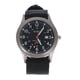 thumbnail image 1 of Reloj de cuarzo para hombre, con calendario, correa de lona, resistente, color negro, 1 of 5