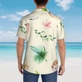 thumbnail image 6 of Lovely Monkeys And Palm Trees Hawaiian Shirts For Men, Summer Short-Sleeve Relaxed-Fit Button-Down Shirts Large, 6 of 9