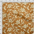 thumbnail image 4 of oneOone Cotton Cambric Orange Fabric Floral Magnolia With Texture Diy Clothing Quilting Fabric Print Fabric By Yard 56 Inch Wide, 4 of 4