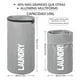 thumbnail image 3 of Cesto de Ropa Sucia Plegable 106 L – Lavandería Extra Grande con Correa y Broche - Gris, 3 of 7