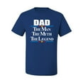 thumbnail image 2 of Wild Bobby,Dad The Man The Myth The Legend Best Daddy Father Gift, Father's Day, Men Graphic Tees, Royal, 4XL, 2 of 3