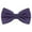 Dark Purple, variant on Men's Grids Patterned Solid Color Adjustable Pre-tied Bow Tie Black