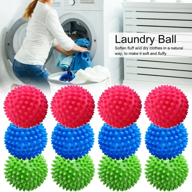 Tumble Dryer Balls, 12Pcs Laundry Balls for Washing Machine, Clothes Will Come Out, Soft Fluffy