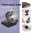 thumbnail image 2 of Miniventilador portátil FADACHY 5 en 1 con banco de energía de 3000 mAh, color negro, 2 of 6