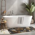 thumbnail image 2 of Brown Beige Camo Classic Shapes Pattern Kitchen Rug Mat,Kitchen Runner Rugs Non Skid Washable,Decorative Kitchen Floor Mats for Kitchen,Sink,Laundry,17"x47.2", 2 of 7