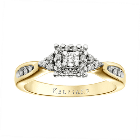 Keepsake Princess Treasure 1/4 Carat T.W. Certified Diamond 10kt Yellow Gold Ring
