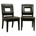 thumbnail image 2 of Baxton Studio Faustino Dark Brown Leather Dining Chair, 2 of 3