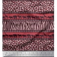 thumbnail image 1 of Soimoi Poly Georgette Fabric Animal Skin & Animals Group Printed Fabric 1 Yard 42 Inch Wide, 1 of 3