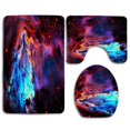 thumbnail image 1 of ABPHQTO Galaxia púrpura oscura Juego de alfombras de baño de 3 piezas Alfombra de baño Alfombra de contorno y tapa de inodoro ABPHQTO Cont-CHAPPLE-29728, 1 of 2