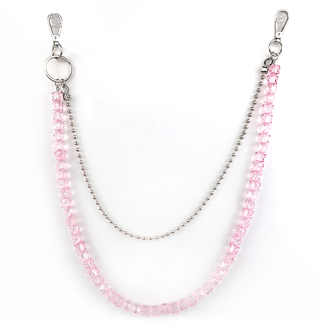 Coxeer Pocket Chain Metal Unisex Hip 