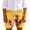 Yellow, variant on Birthday Party Shorts for Kids, Solid Color or Cute Print, Breathable Polyester Swim Trunks with Pockets, Toddler to 14 Years