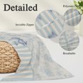 thumbnail image 3 of Vintage Blue Bow Body Pillow Cover, Pillowcase Protectors with Zipper, Breathable Decorative Throw Pillow Case Cover, Farmhouse Roses Floral Stripes Pillow Shams for Couch Sofa 20x54Inch, 3 of 9