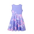 thumbnail image 4 of Disney Princess Robe Fille Été Manches Volantes Sirène Ariel Jasmine Robe Décontractée la Reine des Neiges Elsa Anna Costume Tenue Enfants Vestidos, 4 of 7