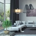thumbnail image 6 of Gymax Elegant Design Sheer Shade Floor Lamp Light w/ Hanging Crystals LED Bulbs, 6 of 8