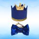 thumbnail image 4 of Adorable sombrero para fiesta de cumpleaños de gato y perro con lazo, accesorio para disfraz de cosplay (azul), 4 of 5