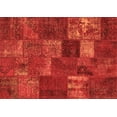 thumbnail image 1 of Ahgly Company Indoor Rectangle Patchwork Orange Transitional Area Rugs, 7' x 10', 1 of 1