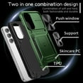 thumbnail image 5 of TECH CIRCLE Case for Samsung Galaxy A54 Phone Cover with Magnetic Kickstand + Metal Ring Holder + Lens Cover, Shockproof Hybrid PC+TPU Covers [360° Rotating Bracket] [Corner Protection] - Dark Green, 5 of 8