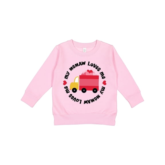 Inktastic My Memaw Loves Me Toddler Sweatshirt