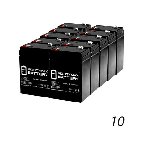 ML4-6 - 6V 4.5AH Garden Leaf Blower SLA AGM Battery - 10 Pack