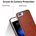 thumbnail image 6 of Allytech Wallet Case for iPhone 7 / 8 / SE 2022 & 2020 - 2 Card Holder - Military Grade Drop Protection - Ultra Slim & Protective - Premium PU Leather Shockproof Phone Case for Women & Men - Brown, 6 of 7