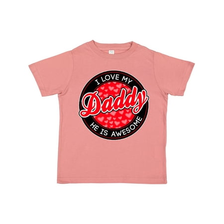 

Inktastic I Love My Daddy Gift Toddler Boy or Toddler Girl T-Shirt
