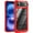 Red, variant on iPhone 17 Air Ultimate Transparent Hybrid Case - Blue