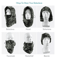 thumbnail image 5 of Balaclava Ski Mask Thermal Cold Weather Full Face Mask Cover for Men Women Warmer Adjustable Camouflage Neck Hood Scarf Hat, 5 of 8