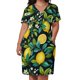 thumbnail image 3 of Vestido holgado con bolsillos y estampado de limones en hojas tropicales, vestido de fiesta de lujo para mujer, vestido de noche para graduación, tendencia de ropa para mujer 2025, 3 of 7