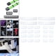 thumbnail image 3 of Juego de 24 Peines para Cables Macarena Organizador de Cable Blanco, 3 of 8