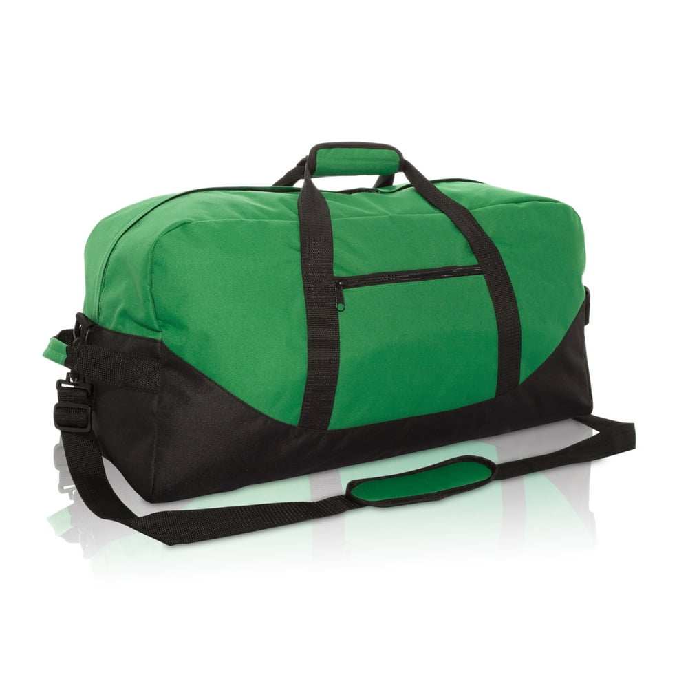 DALIX 24" Big Adventure Large Gym Sports Duffle Bag in Dark Green