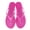 Rose red, variant on Women's Clear Flip Flop Sandals, Flat Thong Beach Jelly Slide Sandals