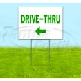 thumbnail image 1 of Drive-Thru Left (18" x 24") Yard Sign, Includes Metal Step Stake, 1 of 6