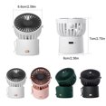 thumbnail image 3 of Seitruly Mini ventilador ajustable de sobremesa de mano con cordón para colgar en el cuello bajo nivel de ruido 3 engranajes ventiladores de bolsillo de Electrónica Blanco, 3 of 6