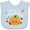 Blue, variant on Inktastic I'm Going to be a Big Brother- cute Halloween pumpkin Boys Baby Bib