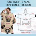 thumbnail image 4 of Oversized Wearable Blanket Hoodie,Dog Mom Sherpa Blanket Hoodie with Super Pockets,Super Warm Fuzzy Pullover for Women & Men, 4 of 6