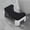 Black and White, variant on 1PC Waterproof Squatty Potty Toilet Stool Toilet Foot Stool Squat Stool For Pregnant Woman Children Adult Old People