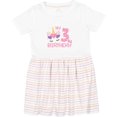 thumbnail image 3 of Inktastic 3rd Birthday Unicorn Girls Toddler Dress, 3 of 5
