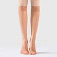 thumbnail image 2 of Fgnfyis Bas Unis pour Femmes 2 Pcs pour Femmes Accroc Été Bas Fins Confortables Transparents Kaki, 2 of 5