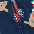 thumbnail image 5 of GRNSHTS Christmas Family Matching Pajamas for Family,Adults Kids Baby Reindeer Printed Onesies Hooded Zipper Jumpsuit Sleepwear (Blue Dad ,S), 5 of 7